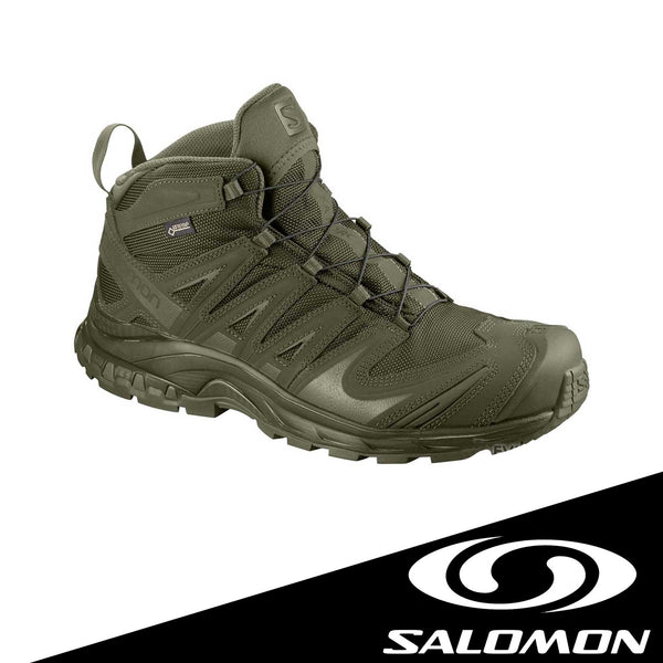 Salomon XA Pro 3D MID GTX® Forces 2 Tactical Boots (Color: Ranger Green / Size 10)