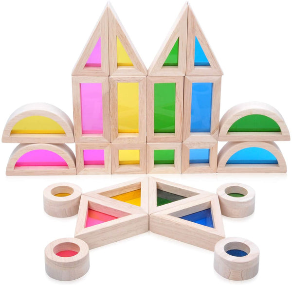Acrylic Building Blocks, Preschool Colorful Educational Toys