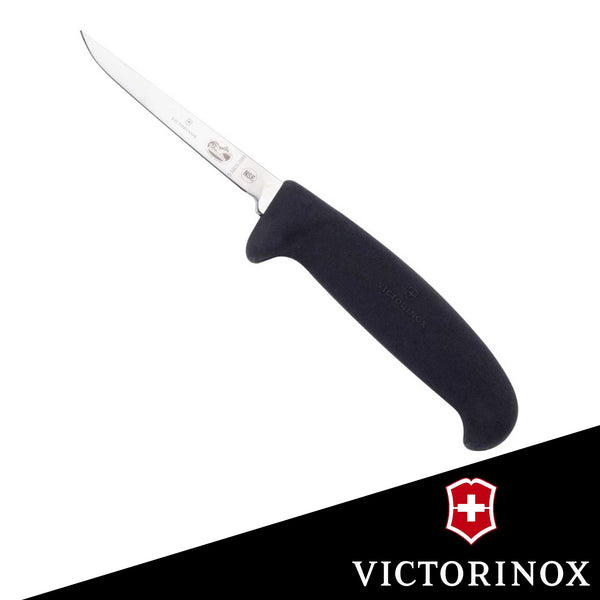 Victorinox Poultry, 3-3/4" Straight Vent, Boning, Medium Black Fibrox Pro Handle
