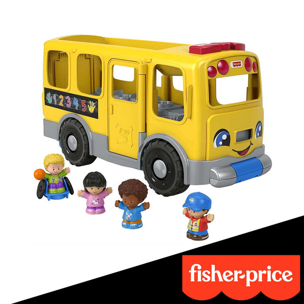 Yellow School Bus Toy Car Set