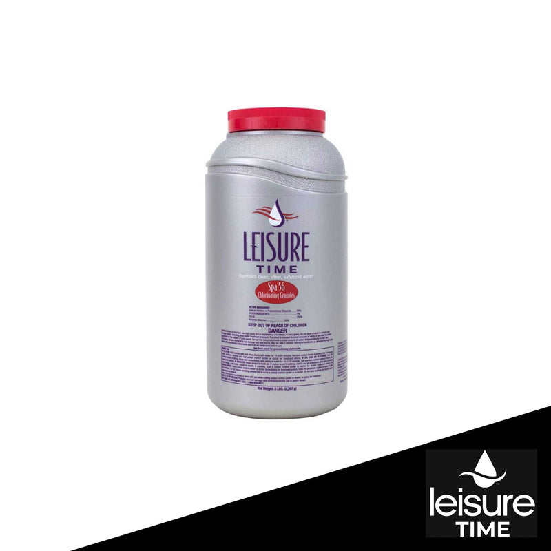 LEISURE TIME E5 Spa 56 Chlorinating Granules for Hot Tubs, 5 lbs