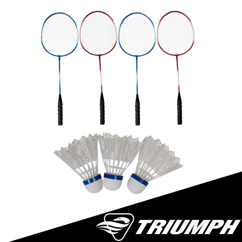 4-Player Competition Badminton Set with Yard Hardware and Carrying Bag