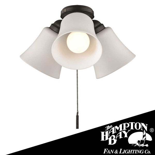 Light Matte Black Universal LED Ceiling Fan Shades Light Kit