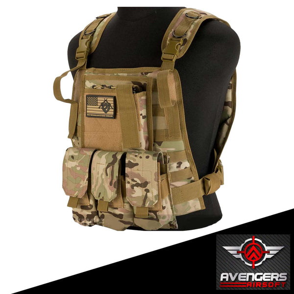 Avengers Tactical Spec. OPS MOLLE Plate Carrier / Load Bearing Vest (Color: Camo)