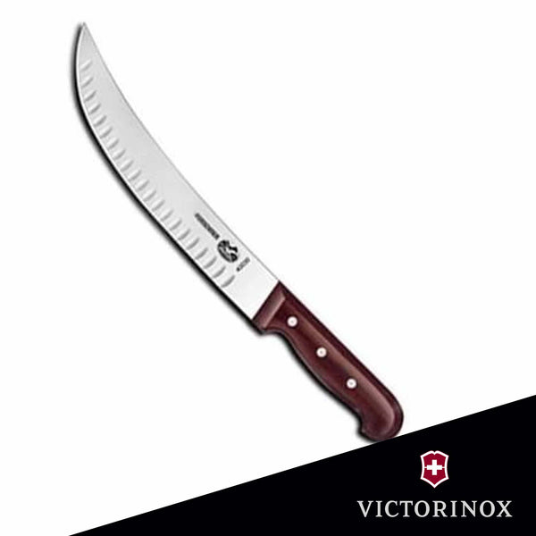 Victorinox Curved Granton Edge Cimeter Knife with Rosewood Handle