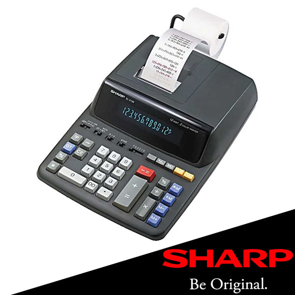 12-Digit Black / Red Two-Color Printing Calculator - 3.7 Lines Per Second