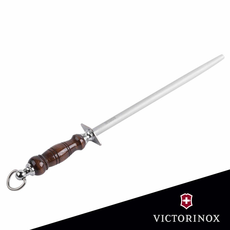 Victorinox 12" Fine Cut Knife Sharpening Steel with Dark Rosewood Handle