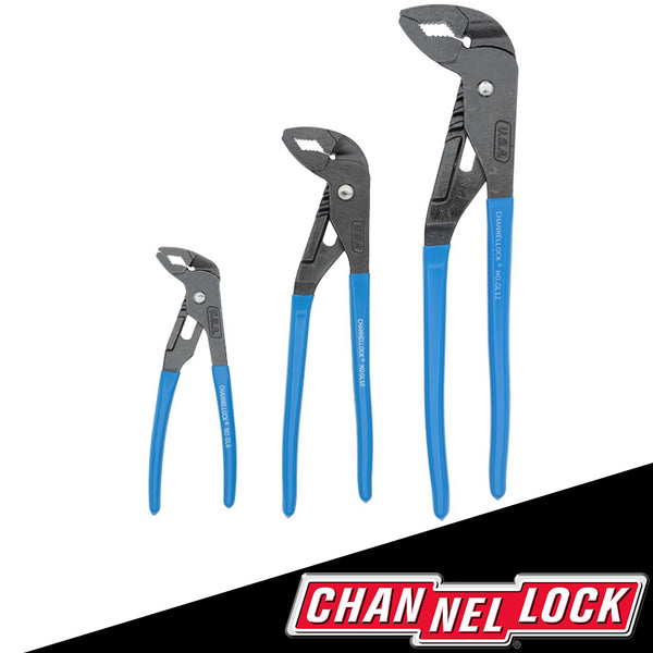3-Piece Griplock Tongue-And-Groove Pliers Set