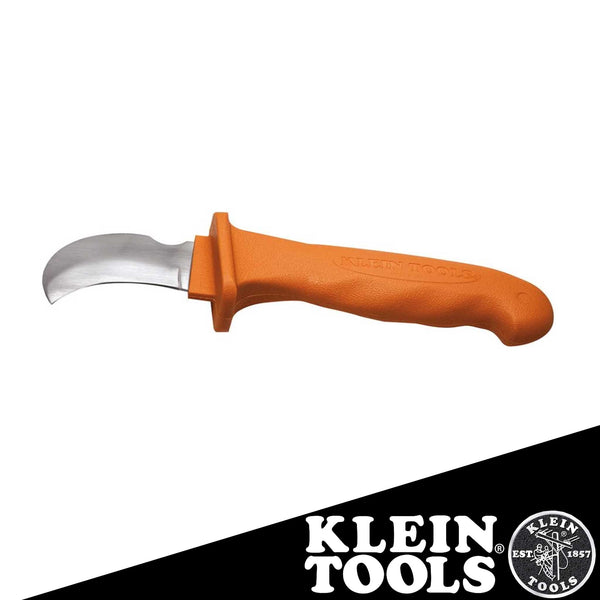 Linemans Insulated Skinning Knife, with Tempered Steel Blade, Durable Two-Layer Insulation