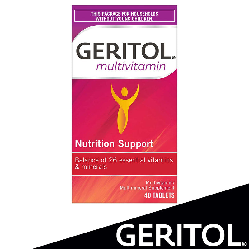 Geritol Multi-Vitamin Nutritional Support Tablets, 40 Count