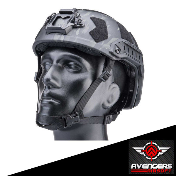 Avengers Ballistic Version Super High Cut Helmet (Color: Scorpion Black)