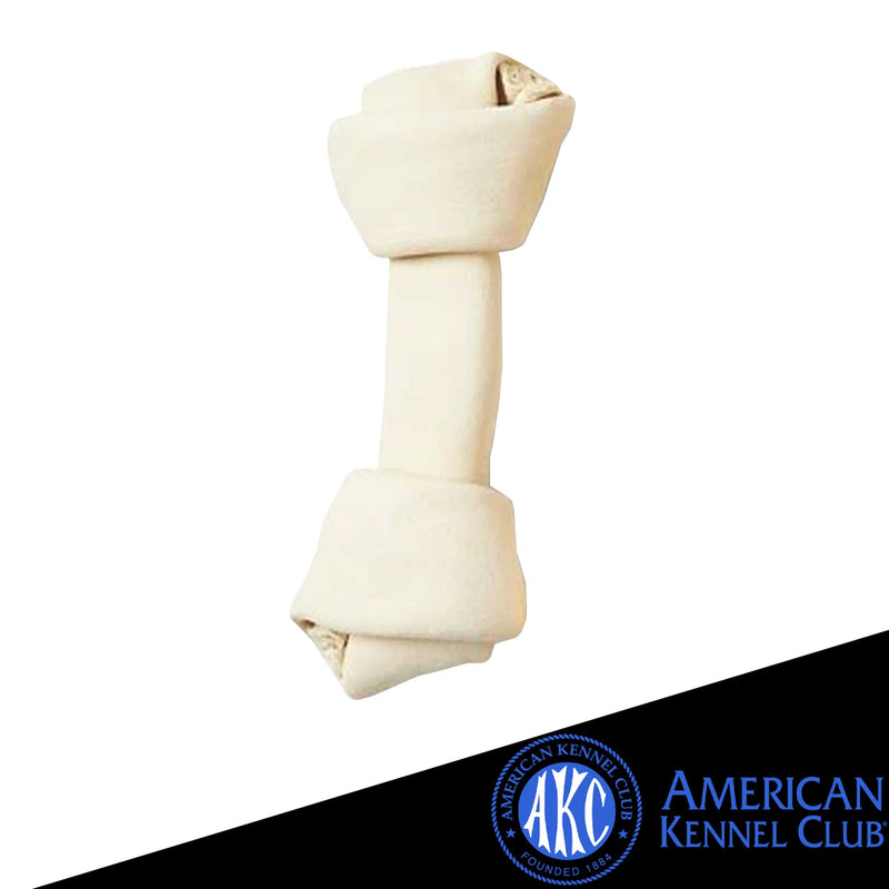 American Kennel Club Beefhide Knotted Bone, Medium, 6in. 1ct
