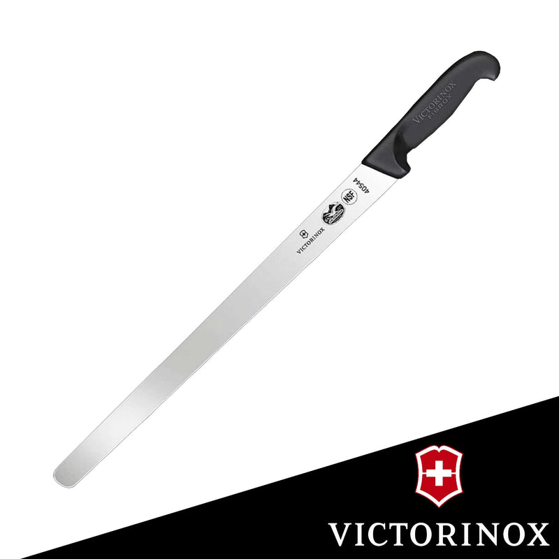 Victorinox Roast Beef Slicer, 14" Blade, 1.25" At Black Fibrox Pro Handle