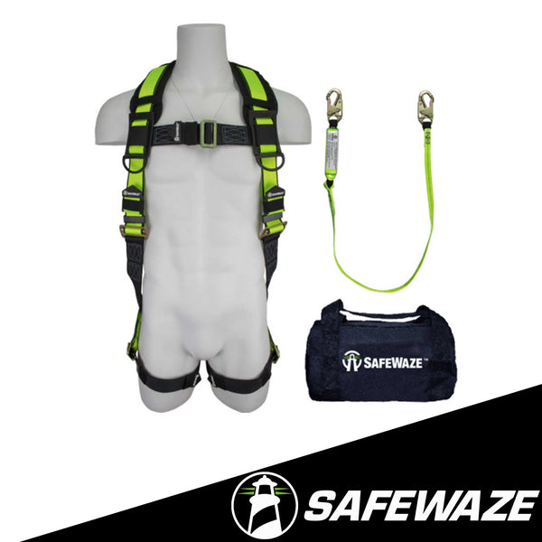 Pass Through Leg Harness & High Profile Lanyard Fall Protection Kit