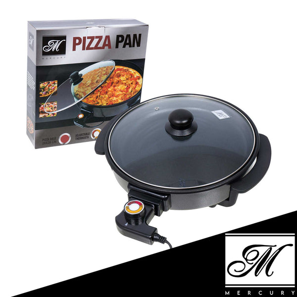 Electric Non-Stick Pizza Pan- 11.8"- Black