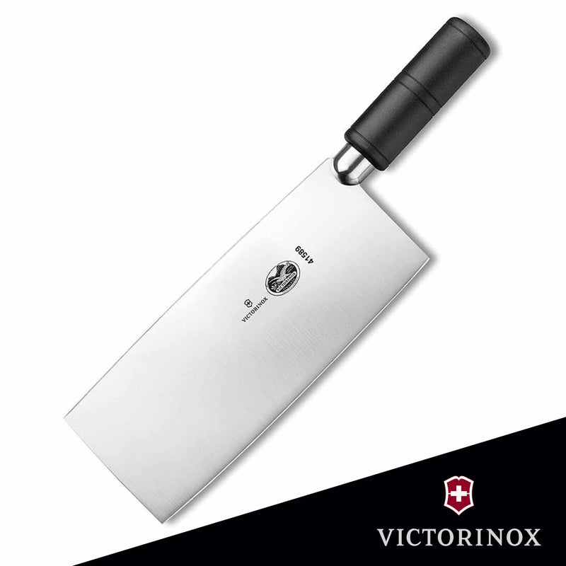 Victorinox Cleaver Chinese Curved Polypropylene Handle, 8" X 3", Black