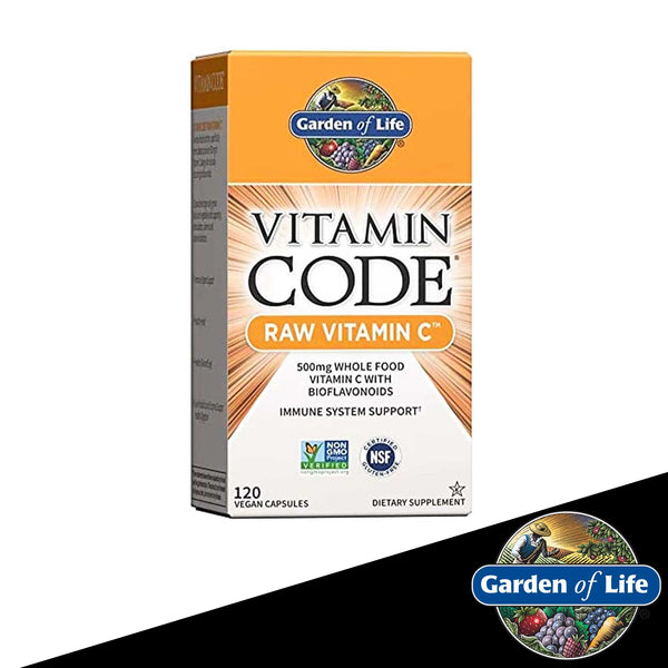 Vitamin Code RAW Vitamin C -- 500 mg - 120 Vegan Capsules