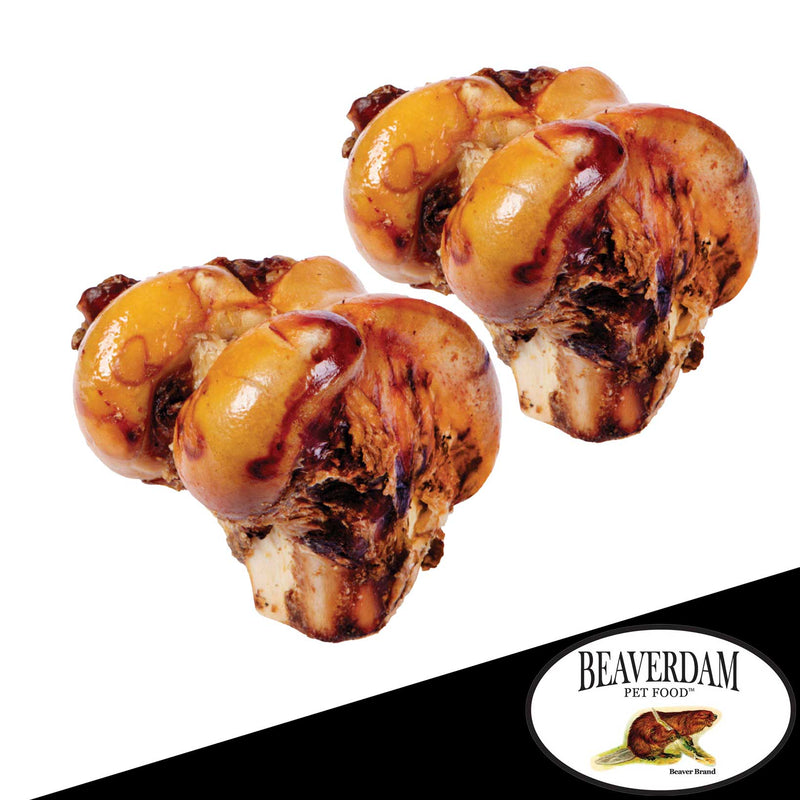 Beaverdam Knuckle Beef Grain Free Bone For Dog 2 lb 4-5 in. 1 each (Pack of 10).