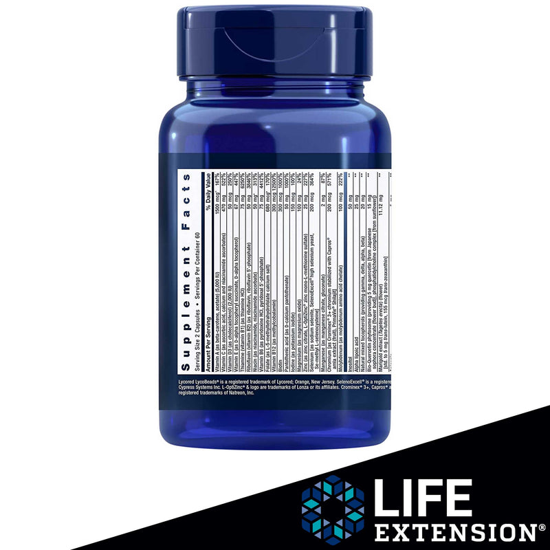 Life Extension Two-Per-Day High Potency Multi-Vitamin & Mineral Supplement