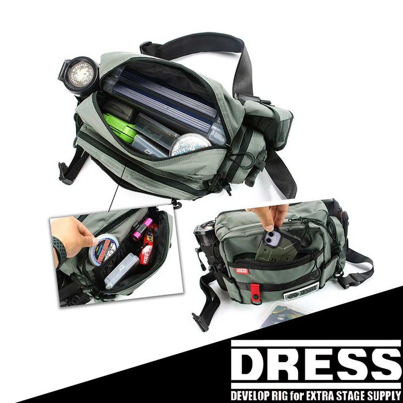 DRESS Holding Shoulder Bag (Color: Olive)
