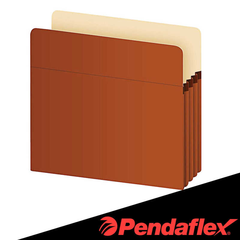 Brown Letter Size 3 1/2" Expanding File Pocket - 50/Box