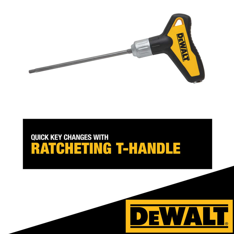 Hex Key Wrench Set, Ratcheting. T-Handle Set, 31-Piece