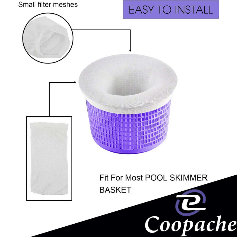Coopache 30-Pack of Pool Skimmer Socks - Filters Baskets, Skimmers Cleans Debris and Leaves for In-Ground and Above Ground Pools