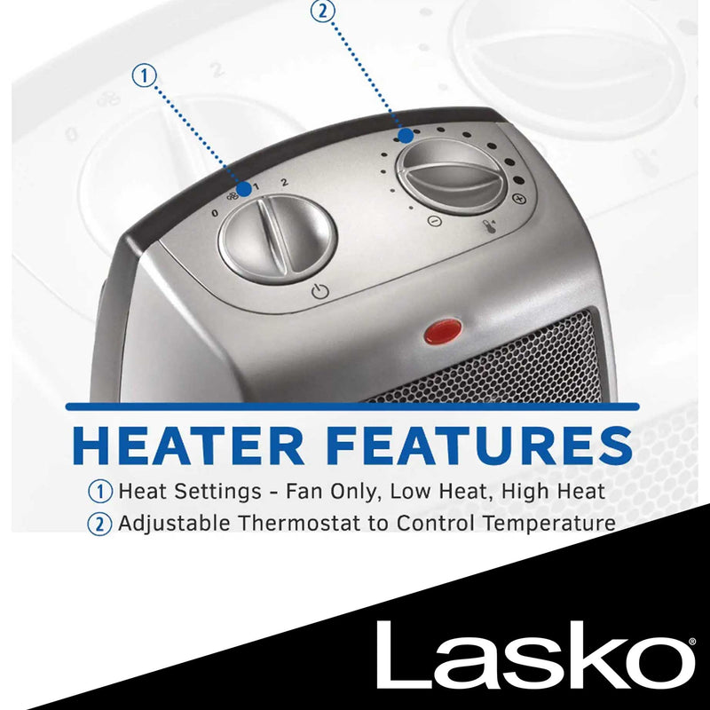 Ceramic Adjustable Thermostat Space Heater