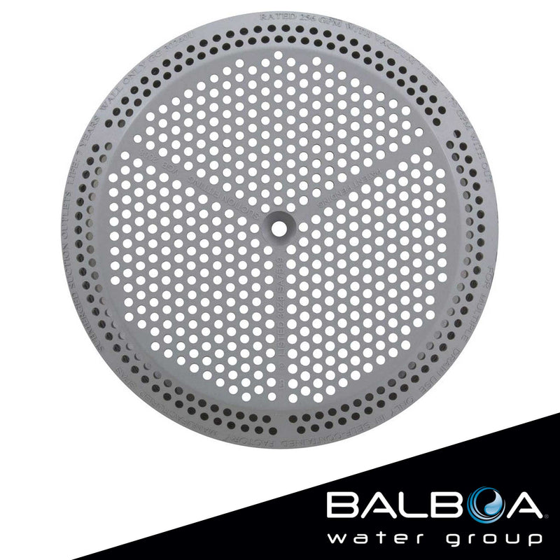 Balboa Water Group Suction Cover, BWG, 4-7/8", 179/256 gpm, Light Gray