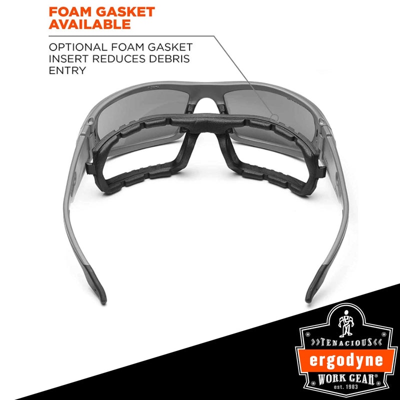 Skullerz® Odin Safety Glasses/Sunglasses, Matte Black, Smoke Lens