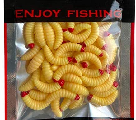 50pcs-1Inch Bass Fishing Worms Lures