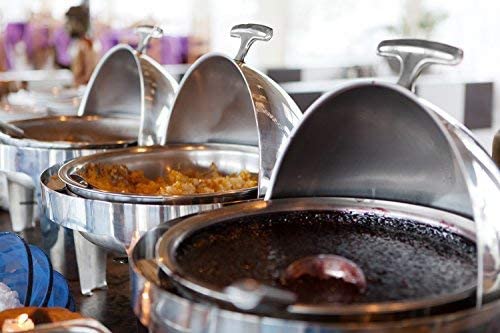 Tiger Chef Chafing Dish Buffet Set - 6 Quart Food Warmer Stainless Steel