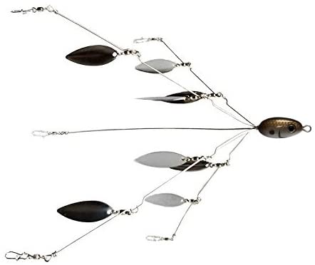 Fishing Vault Fully Rigged 5 Arms 8 Bladed Umbrella Rig