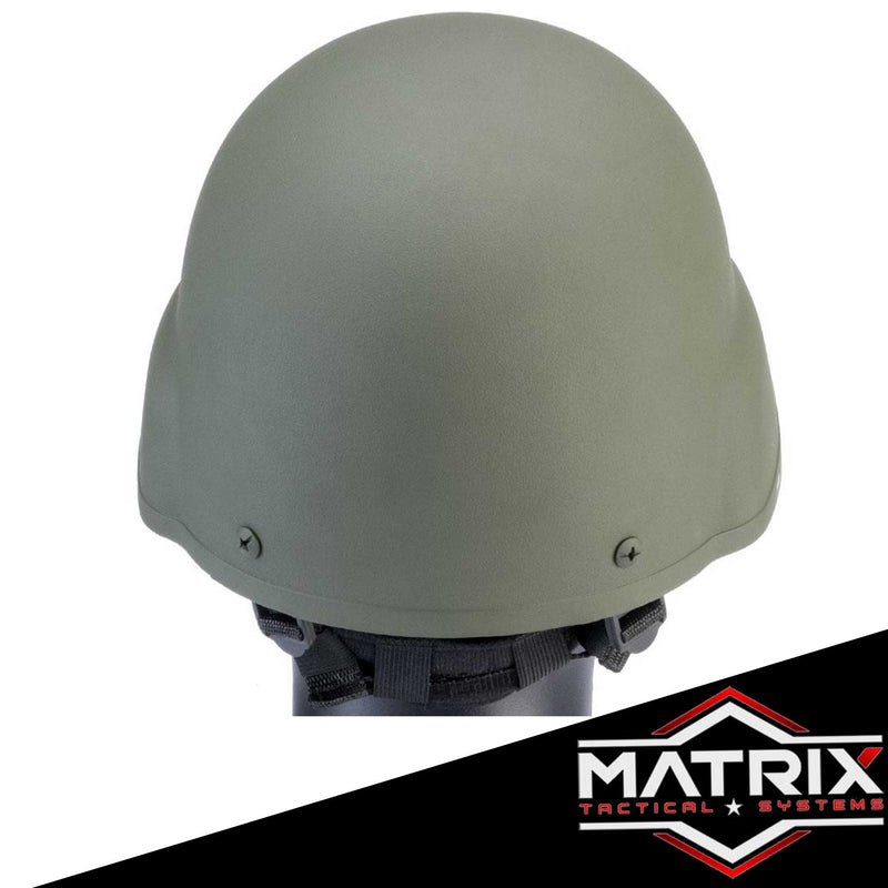 Matrix MICH 2000 Fiberglass Airsoft Helmet w/ NVG Mount & Mount Base (Color: OD Green)