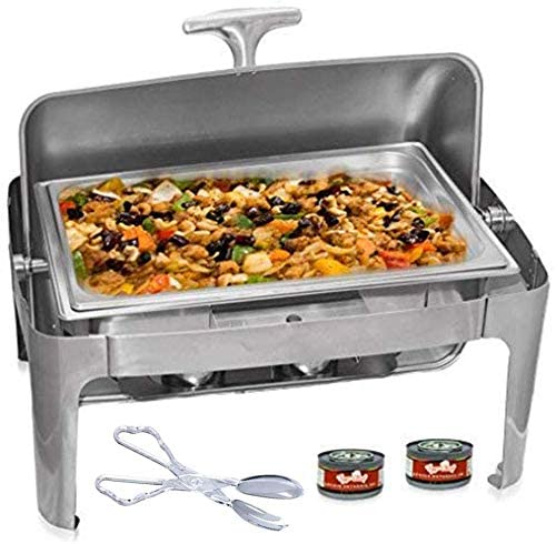 hafing Dish Buffet Set - Roll Top Chaffing Dishes Stainless Steel