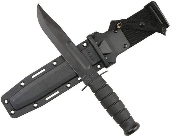 KA-BAR #1213 Black Straight Edge Knife