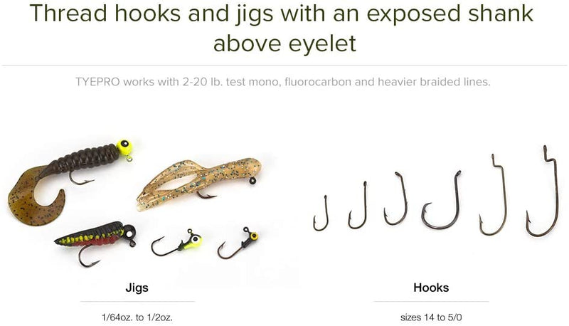 Fishing Knot Tying Tool / Jig Head and Hook Eyelet Grip
