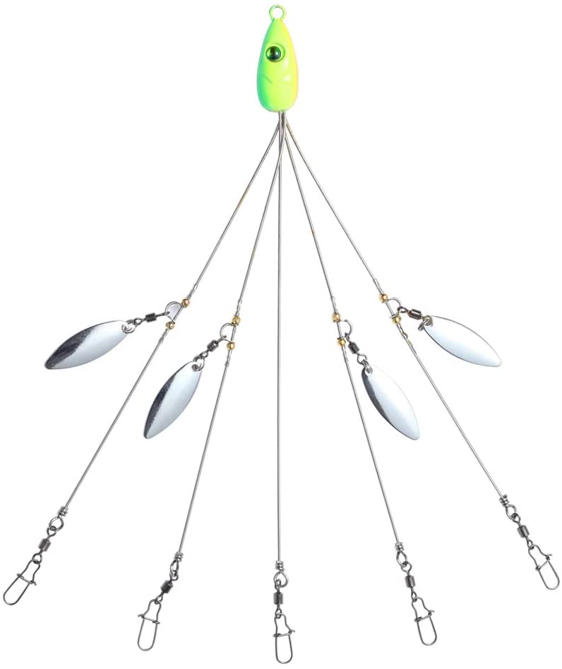 5 Arms Alabama Umbrella Fishing Rigs Lure Bass Bait Lure