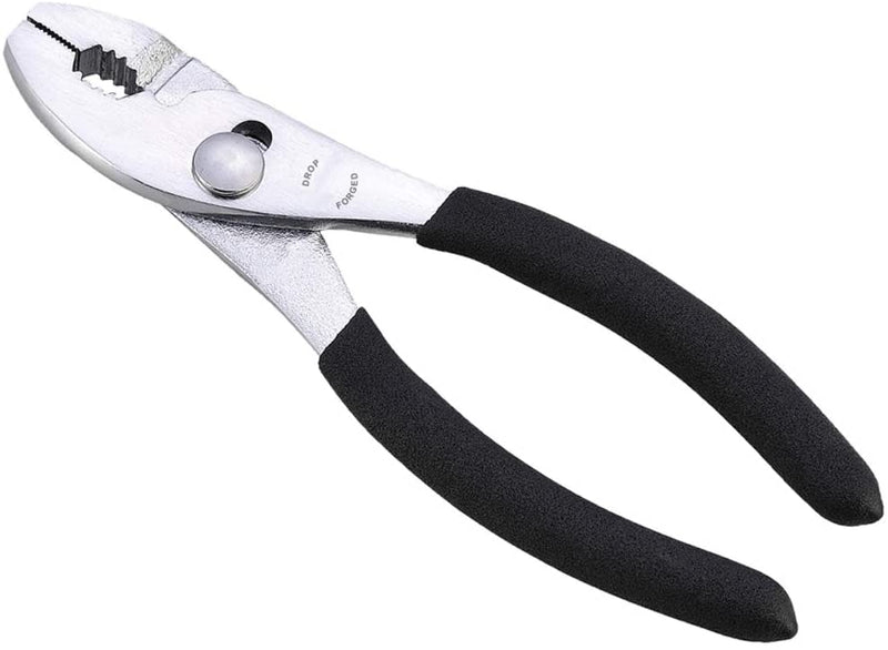 Slip Joint Pliers 6” - Heavy Duty Carbon Steel with Rubber Grip Handle