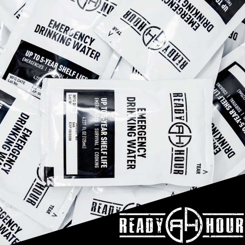 Emergency Water Pouch Case Pack (64 pouches) by Ready Hour
