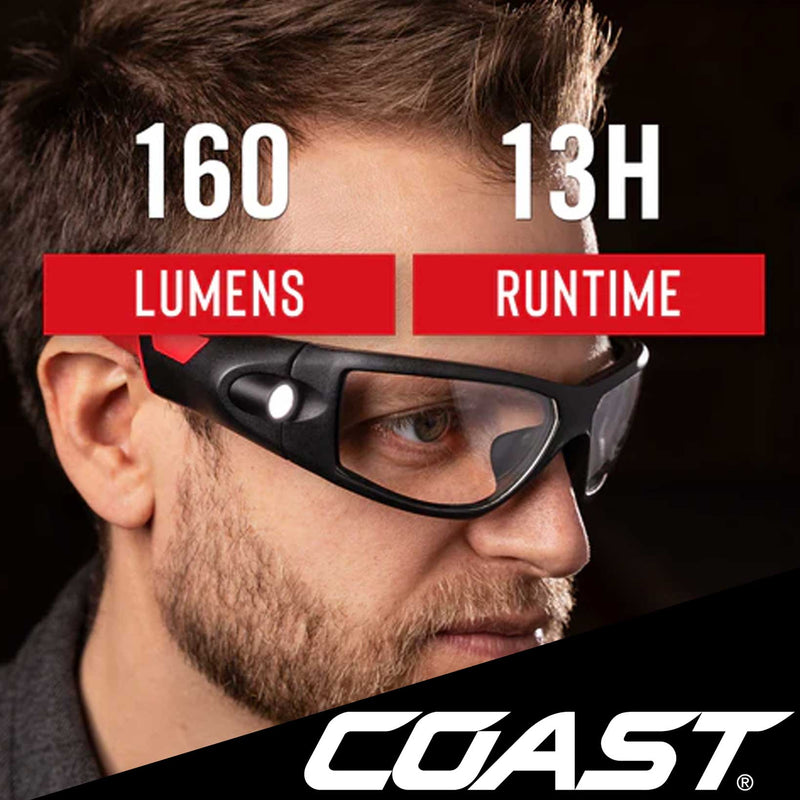 Safety Glasses With Built-In High/Low Beam