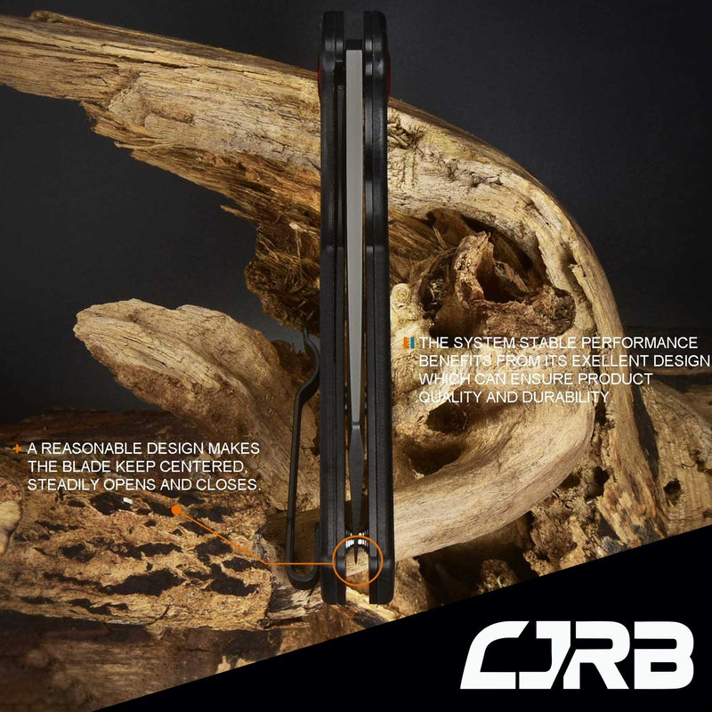 CJRB CUTLERY Folding Knife Crag (J1904) AR-RPM9 Powder Steel Black PVD Blade Carbon Fiber Handle Pocket Knife EDC Knife