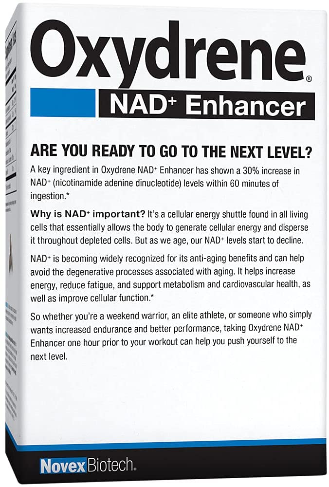 Novex Biotech Oxydrene NAD + Enhancer - 120 Capsules