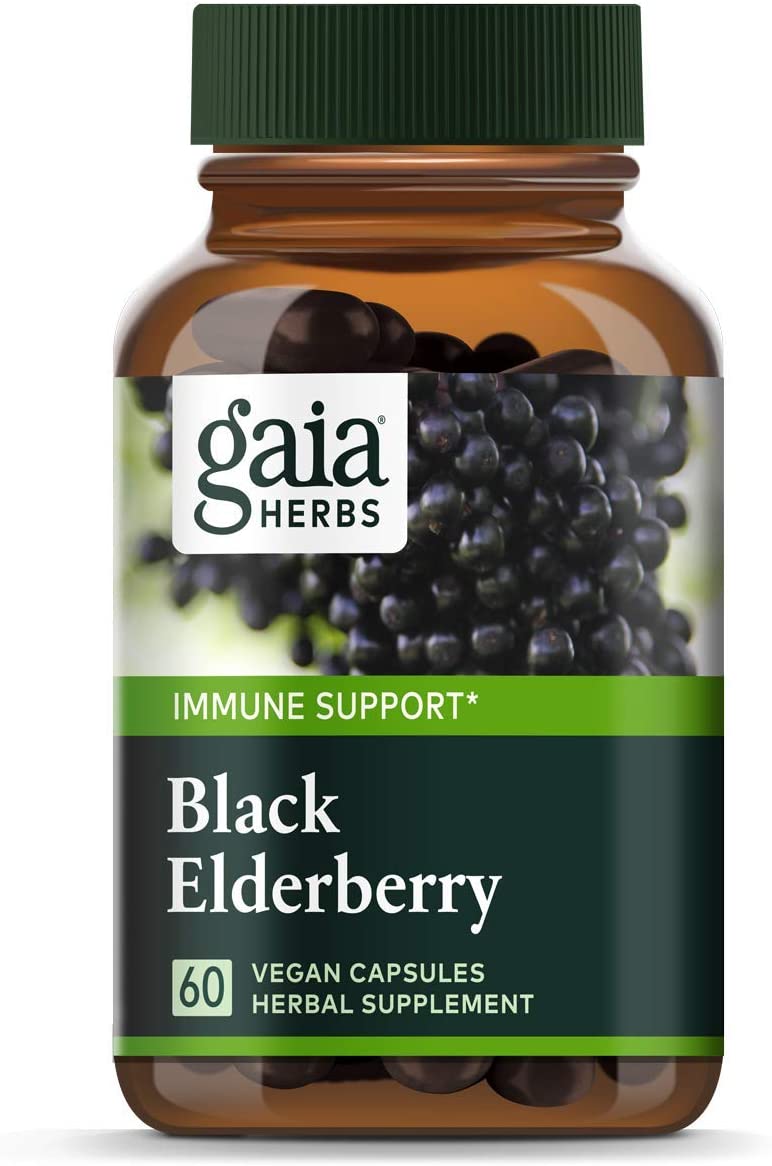 Gaia Herbs, Black Elderberry, Organic Sambucus Elderberry Extract
