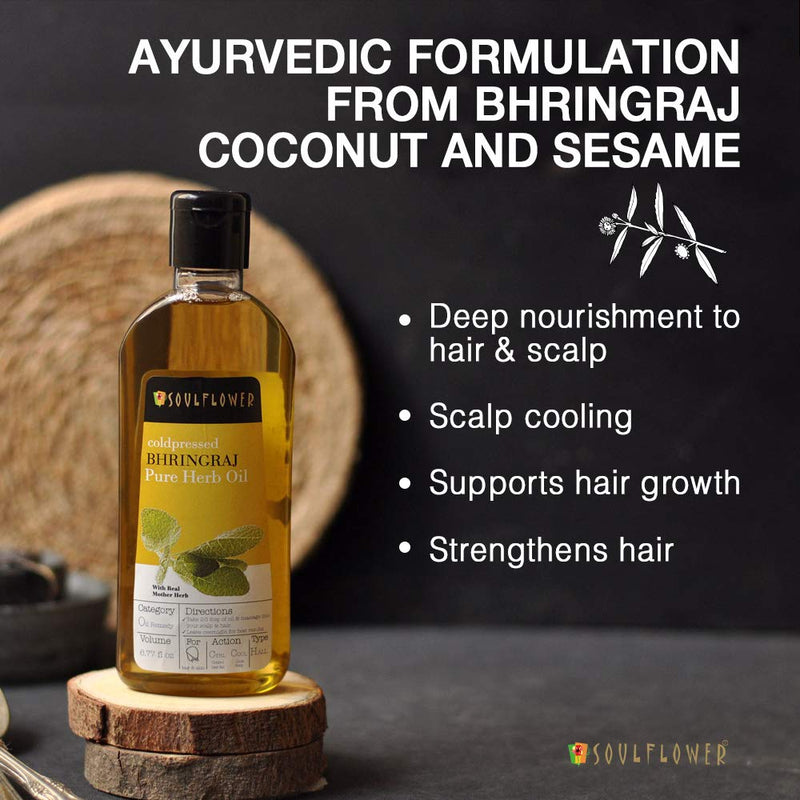 Organic Bhringraj Hair Oil for Hair Nourishment, For Men & Women