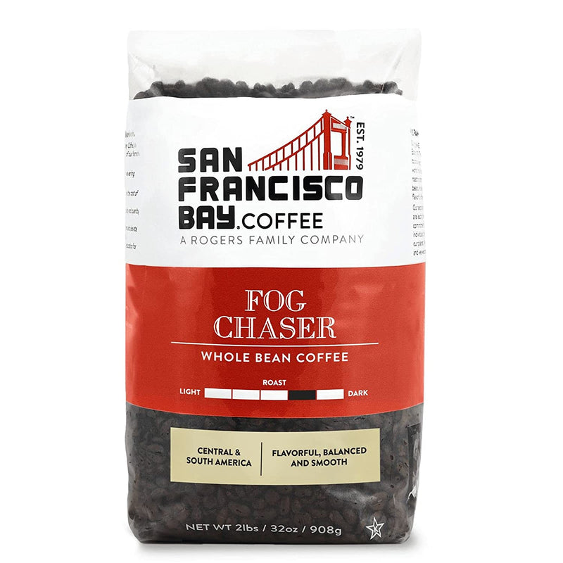 SF Bay Coffee Fog Chaser Whole Bean 2LB (32 Ounce)