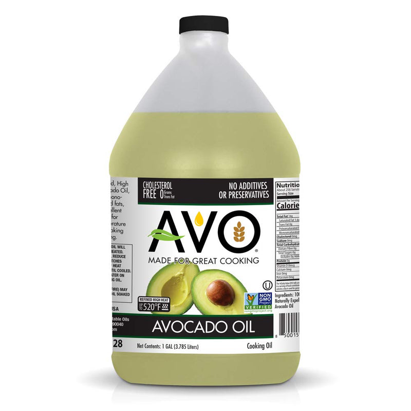 NON GMO 100% AVOCADO Oil Frying, Baking, Non-stick Sautéing, Salads, Vinaigrette, Marinades, Pan Coating