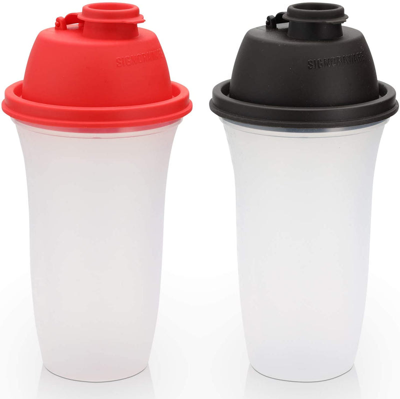 17-Ounce Plastic Protein Shake Bottle for Meal Replacement Shakes & Smoothies