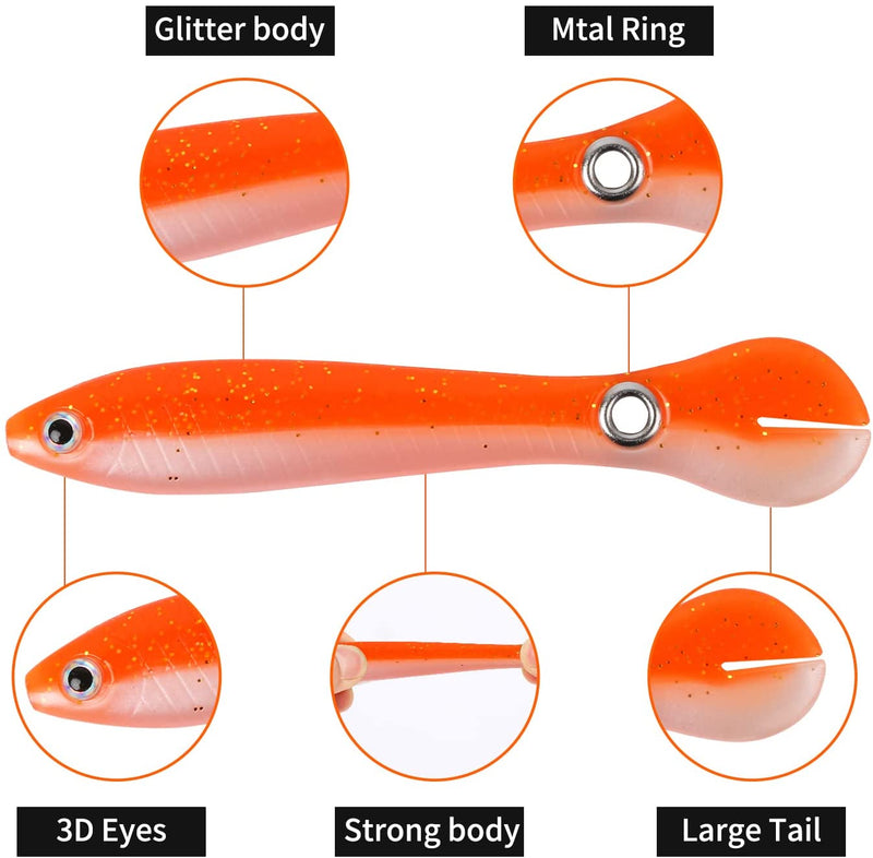 10pcs Fishing Lures, Bass Fishing lure, Lifelike Bionic Body