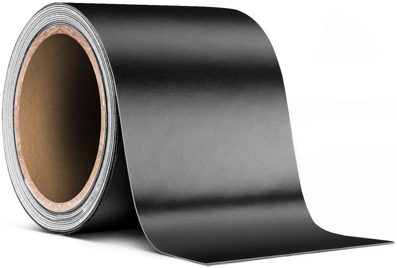 Black Matte Air-Release Adhesive Vinyl Tape Roll (3 Inch x 20ft)